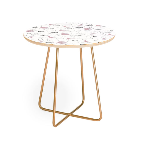 Emanuela Carratoni Moon and Constellations Round Side Table