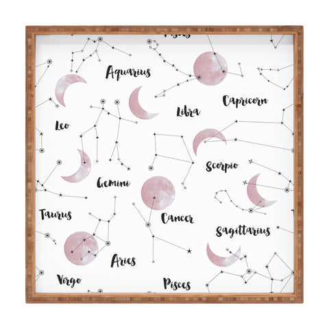 Emanuela Carratoni Moon and Constellations Square Tray
