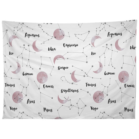 Emanuela Carratoni Moon and Constellations Tapestry
