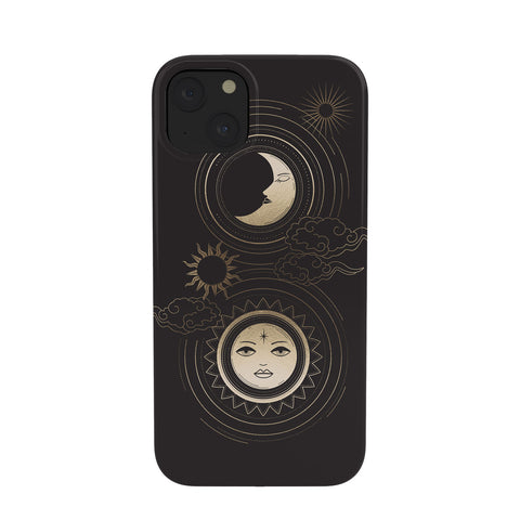 Emanuela Carratoni Moon and Sun in Gold Phone Case