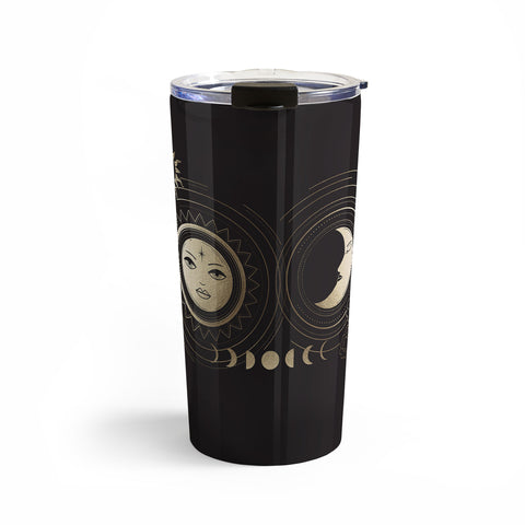 Emanuela Carratoni Moon and Sun in Gold Travel Mug