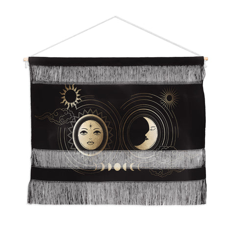 Emanuela Carratoni Moon and Sun in Gold Wall Hanging Landscape