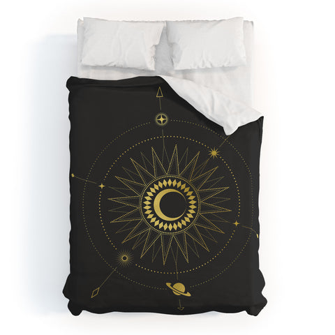 Emanuela Carratoni Moon Directions Duvet Cover