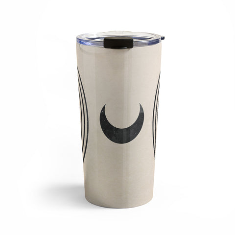 Emanuela Carratoni Moon on Mountain Travel Mug
