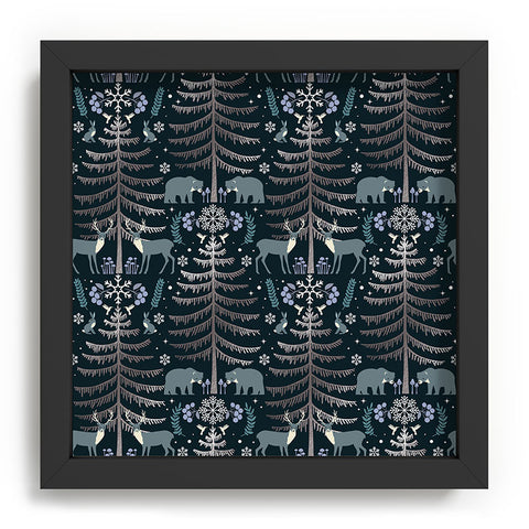 Emanuela Carratoni Moon Winter Forest Recessed Framing Square