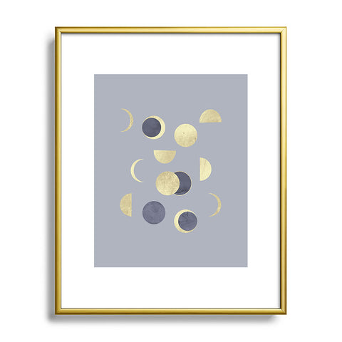 Emanuela Carratoni Moons Time Metal Framed Art Print