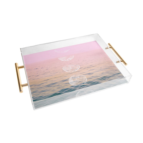 Emanuela Carratoni Moontime on the Beach Acrylic Tray