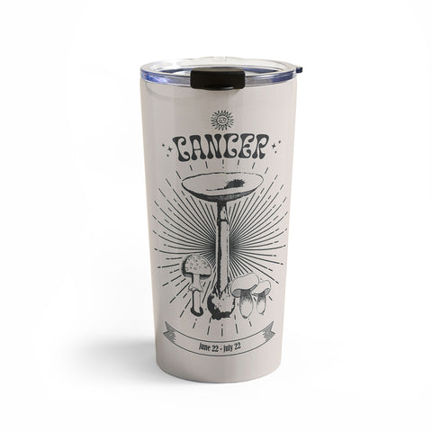Emanuela Carratoni Mushrooms Zodiac Cancer Travel Mug