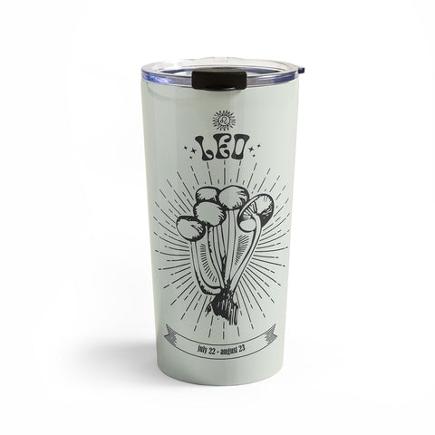 Emanuela Carratoni Mushrooms Zodiac Leo Travel Mug