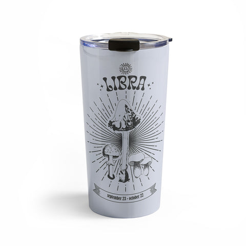 Emanuela Carratoni Mushrooms Zodiac Libra Travel Mug