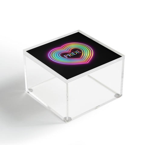 Emanuela Carratoni Neon Pride Heart Acrylic Box