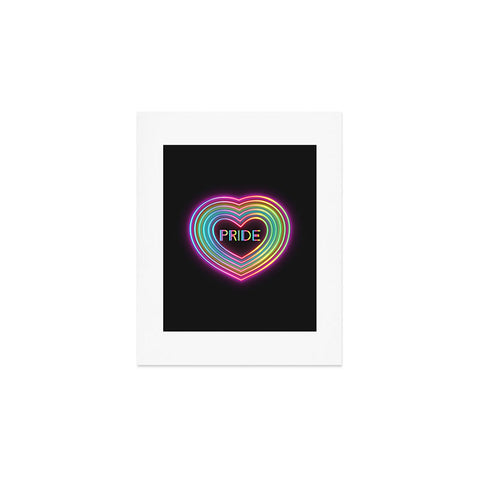 Emanuela Carratoni Neon Pride Heart Art Print