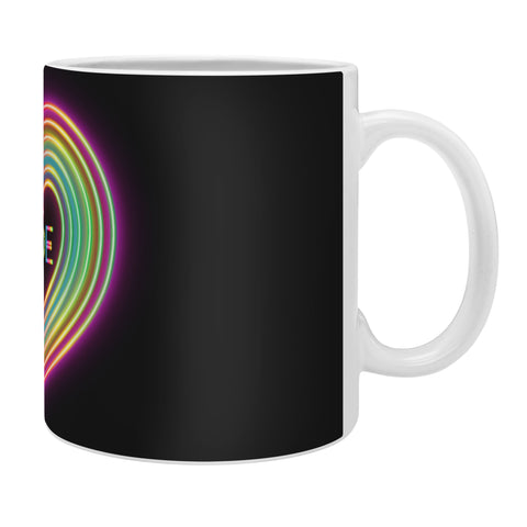 Emanuela Carratoni Neon Pride Heart Coffee Mug