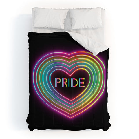 Emanuela Carratoni Neon Pride Heart Comforter