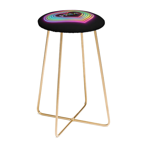 Emanuela Carratoni Neon Pride Heart Counter Stool