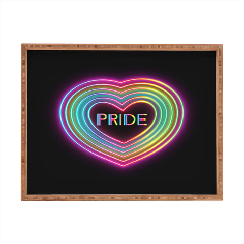 Emanuela Carratoni Neon Pride Heart Rectangular Tray