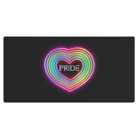 Emanuela Carratoni Neon Pride Heart Desk Mat