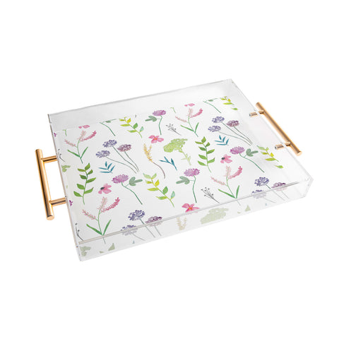 Emanuela Carratoni New Floral Romance Acrylic Tray