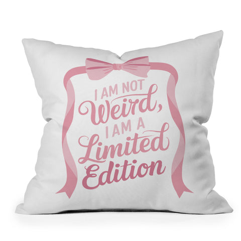 Emanuela Carratoni Not Weird Throw Pillow