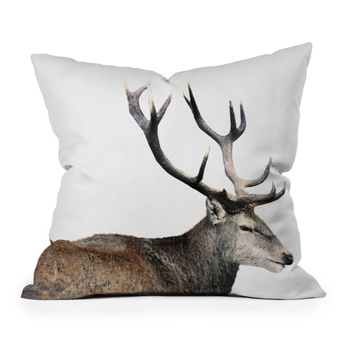 Emanuela Carratoni Oh my Deer Outdoor Throw Pillow