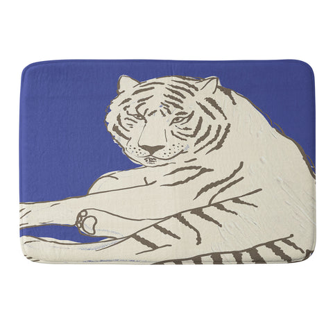 Emanuela Carratoni Painted Tiger Memory Foam Bath Mat