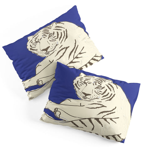 Emanuela Carratoni Painted Tiger Pillow Shams
