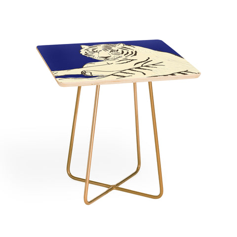 Emanuela Carratoni Painted Tiger Side Table