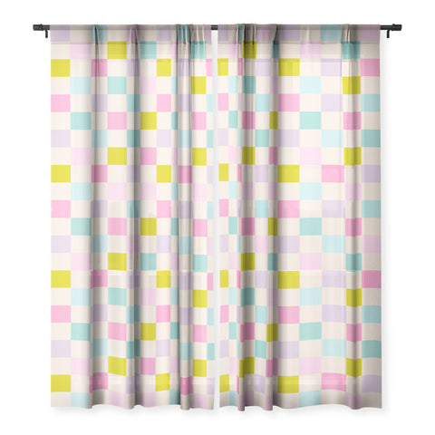 Emanuela Carratoni Pastel Checkered Theme Sheer Non Repeat