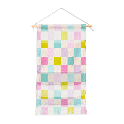 Emanuela Carratoni Pastel Checkered Theme Wall Hanging Portrait