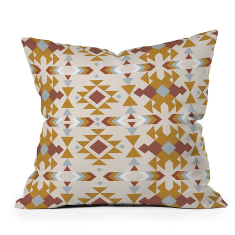 Emanuela Carratoni Pastel Native Mood Outdoor Throw Pillow