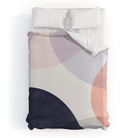 Emanuela Carratoni Pastel Shapes Duvet Cover