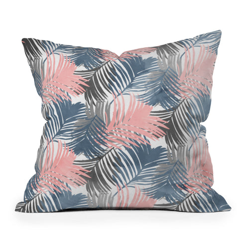 Emanuela Carratoni Pattern Jungle Outdoor Throw Pillow