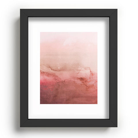 Emanuela Carratoni Peach Fuzz Painting Recessed Framing Rectangle