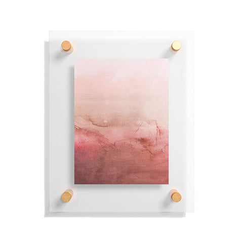 Emanuela Carratoni Peach Fuzz Painting Floating Acrylic Print