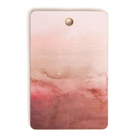 Emanuela Carratoni Peach Fuzz Painting Cutting Board Rectangle