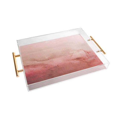 Emanuela Carratoni Peach Fuzz Painting Acrylic Tray