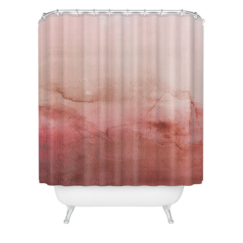 Emanuela Carratoni Peach Fuzz Painting Shower Curtain Havenly