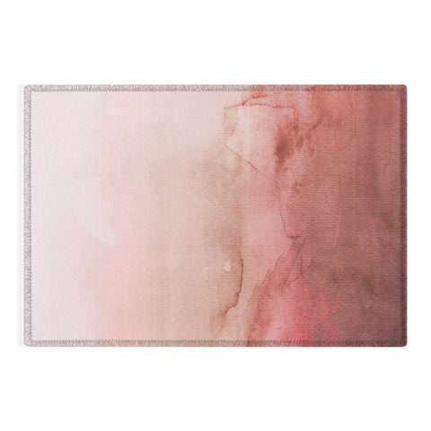 Emanuela Carratoni Peach Fuzz Painting Outdoor Rug