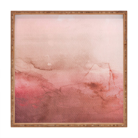 Emanuela Carratoni Peach Fuzz Painting Square Tray