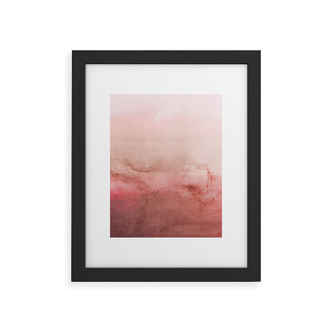 Emanuela Carratoni Peach Fuzz Painting Framed Art Print