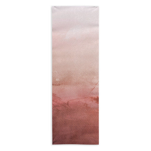 Emanuela Carratoni Peach Fuzz Painting Yoga Towel