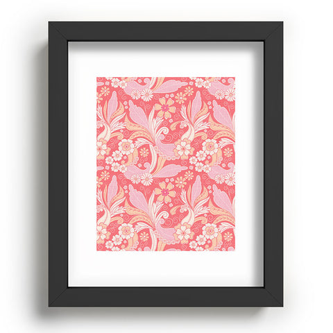 Emanuela Carratoni Peach Fuzz Paisley Recessed Framing Rectangle