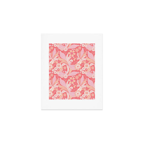 Emanuela Carratoni Peach Fuzz Paisley Art Print