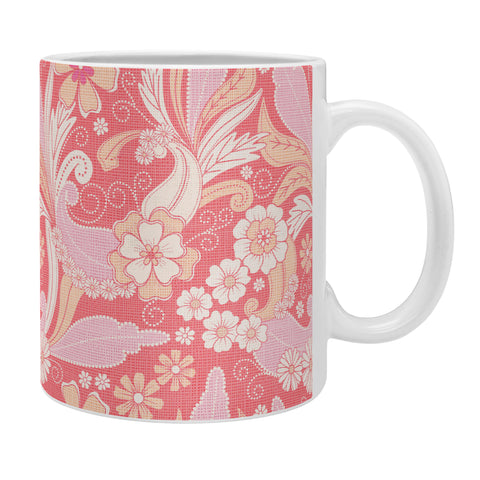 Emanuela Carratoni Peach Fuzz Paisley Coffee Mug