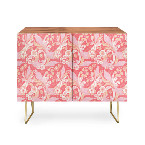 Emanuela Carratoni Peach Fuzz Paisley Credenza