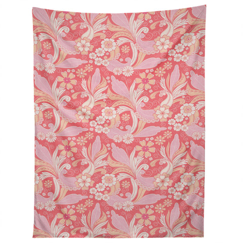 Emanuela Carratoni Peach Fuzz Paisley Tapestry