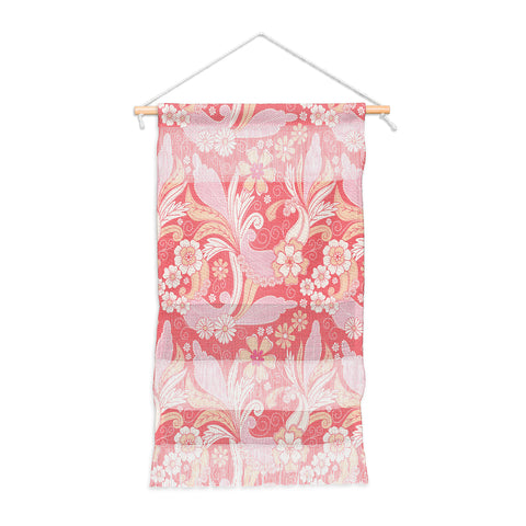 Emanuela Carratoni Peach Fuzz Paisley Wall Hanging Portrait