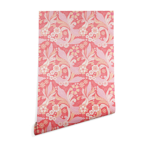 Emanuela Carratoni Peach Fuzz Paisley Wallpaper