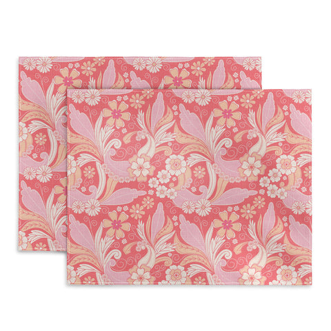 Emanuela Carratoni Peach Fuzz Paisley Placemat