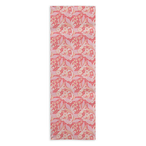 Emanuela Carratoni Peach Fuzz Paisley Yoga Towel